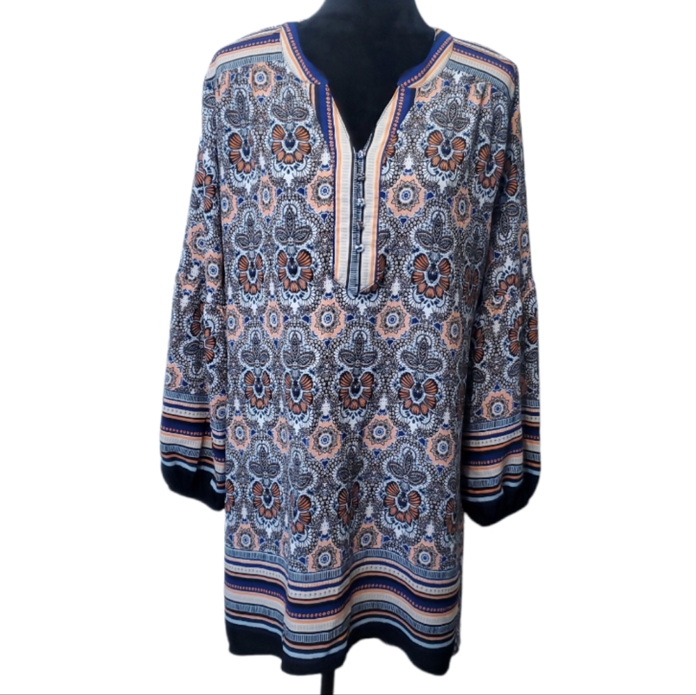 Umgee boho high-lo dress Size small